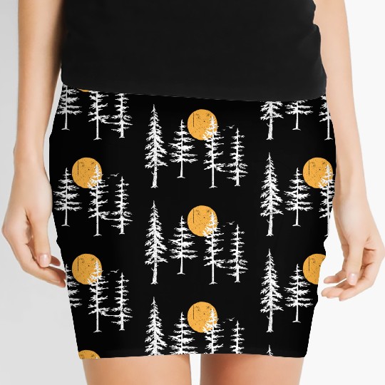 Forest moon Women's Mini Skirts
