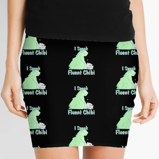 I Speak Fluent Chibi Chibi Drawing Women's Mini Skirts