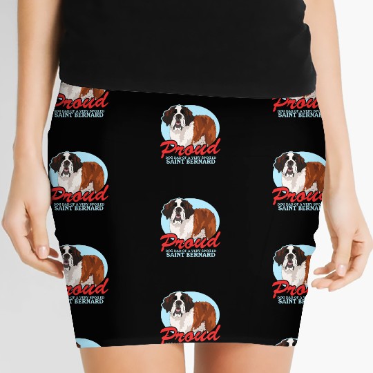 Saint Bernard Dog Dad St. Bernhard Women's Mini Skirts