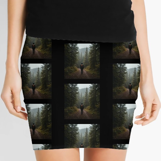 Serene Forest Path Women's Mini Skirts