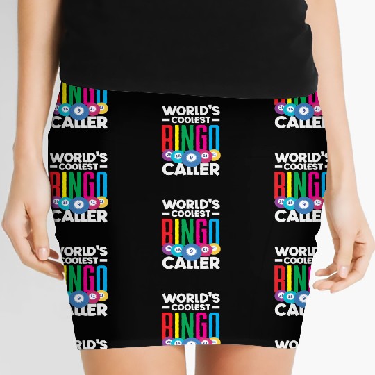 Bingo World's Coolest Bingo Player Vibes Women's Mini Skirts