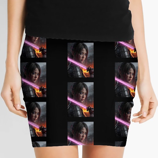 Cyberpunk Samurai Girl Women's Mini Skirts