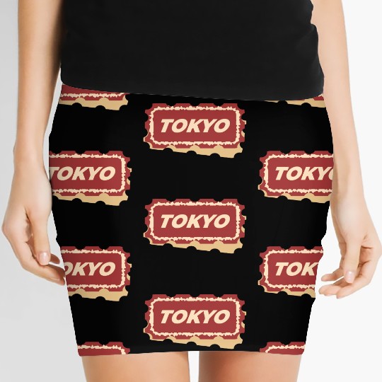 Tokyo Travel Ticket Women's Mini Skirts