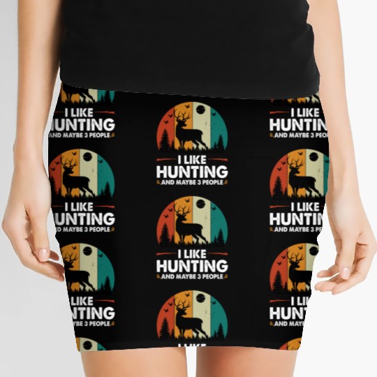 Funny Deer Hunting Women's Mini Skirts