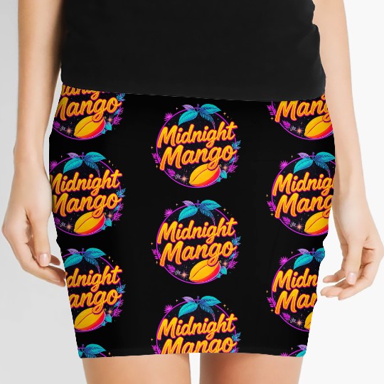 Nighttime Mango Bright Design Women's Mini Skirts