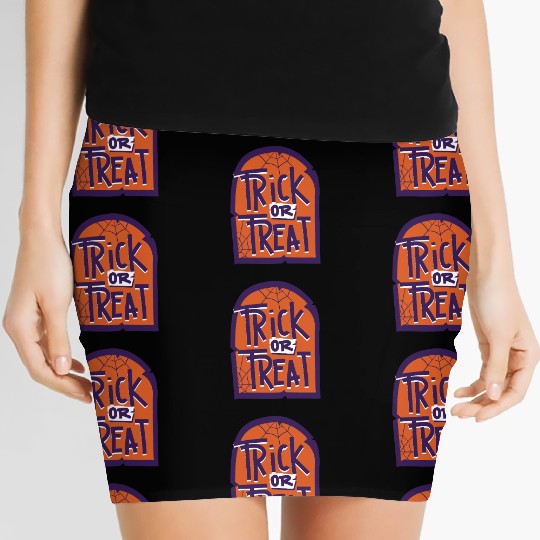 Trick or Treat Halloween Tombstone Women's Mini Skirts