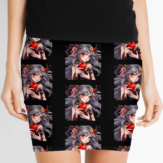Mythical Forest Nymph Illustration Women's Mini Skirts