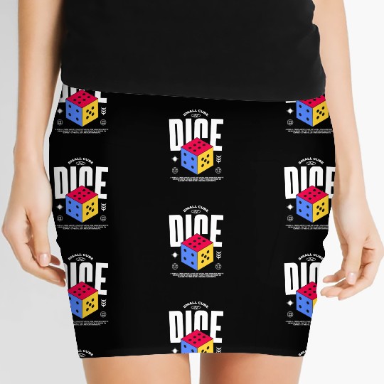 Dice Women's Mini Skirts | Funny Board Game & RPG Dice