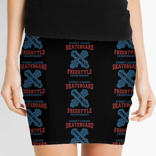 Skateboard Freestyle Championship Design Women's Mini Skirts