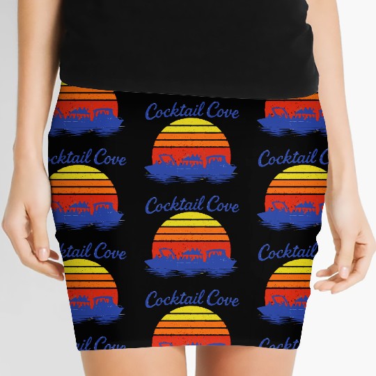 Cocktail Cove Boating Raft Up Women's Mini Skirts
