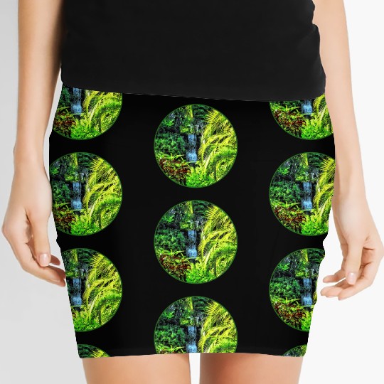 Bahamas - Tropical Waterfall Women's Mini Skirts