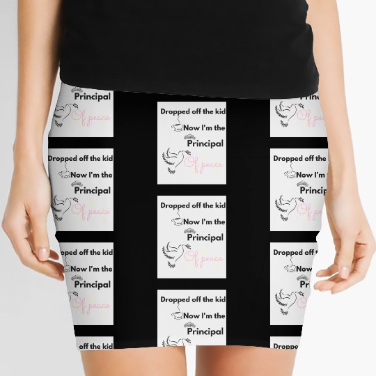 Peaceful Dove with Empowering Message Women's Mini Skirts