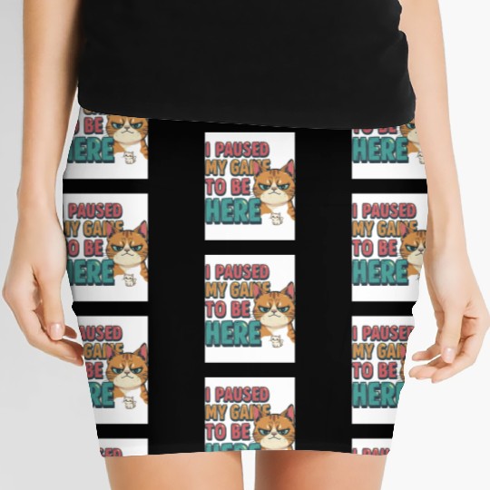 Funny Gamer Women's Mini Skirts – “I Paused My Game to Be Here