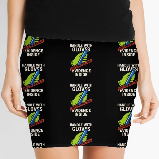 Forensic Chemist Crime Lab Toxicology Science Women's Mini Skirts