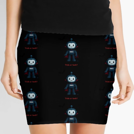 IAKA in Halloween Mood – Trick or Treat Bot Women's Mini Skirts