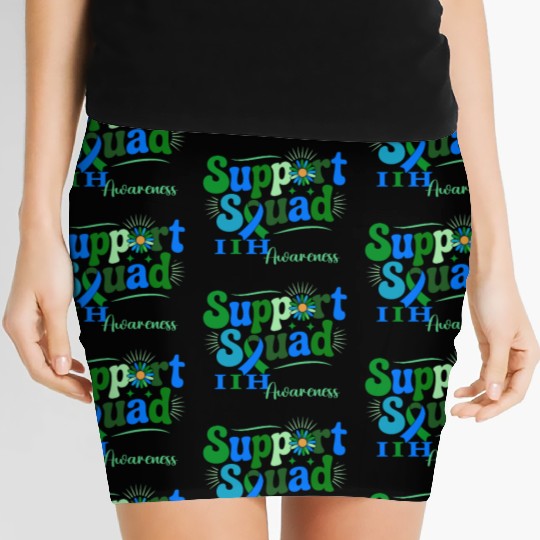 Support Squad IIH Awareness Design Women's Mini Skirts