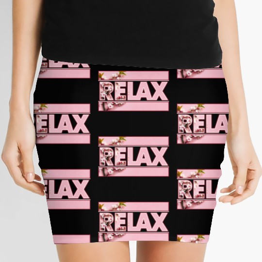 Cherry Blossom Relax Logo Women's Mini Skirts