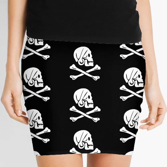 Henry Every Pirate Flag Women's Mini Skirts