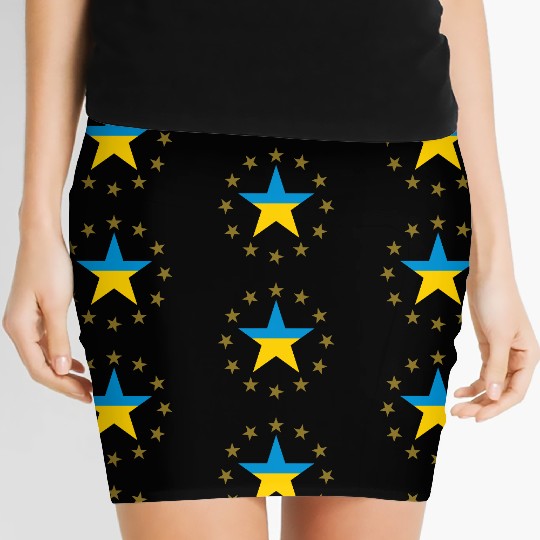 Ukraine & Stars Women's Mini Skirts
