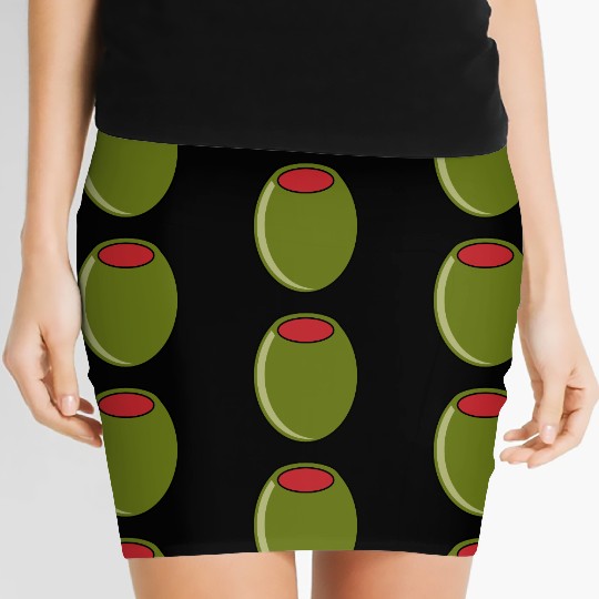 green olive Women's Mini Skirts