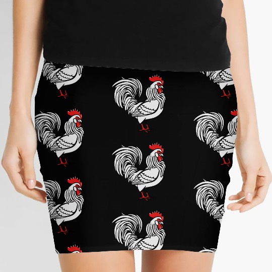 Cock witty bird Women's Mini Skirts