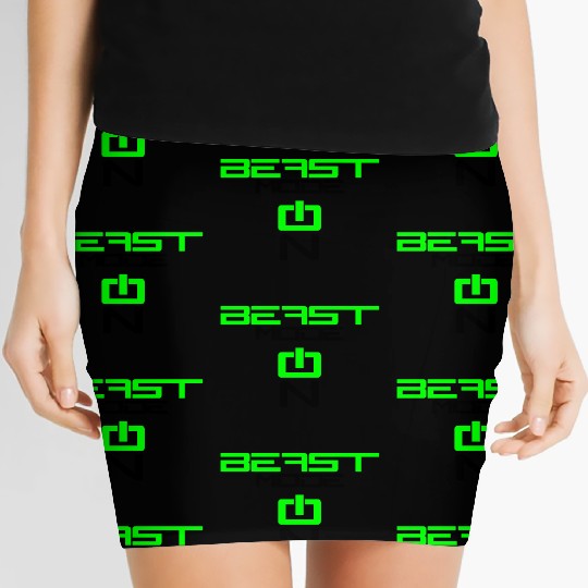 switch on activated activated hand arm muscle stro Women's Mini Skirts