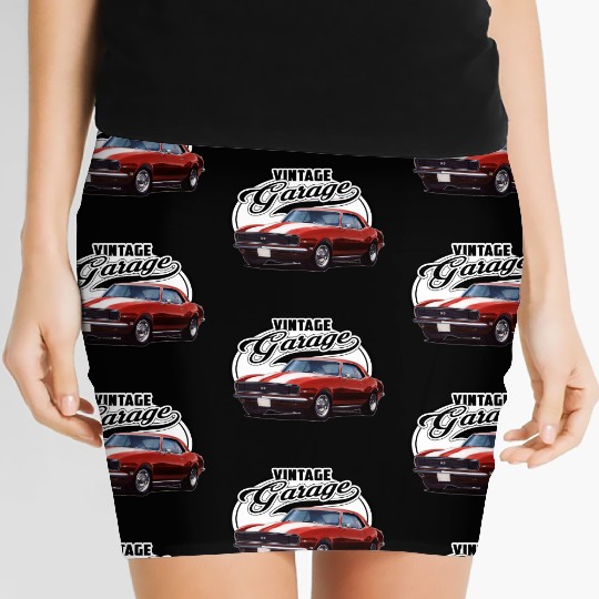 Vintage Camaro Garage Women's Mini Skirts