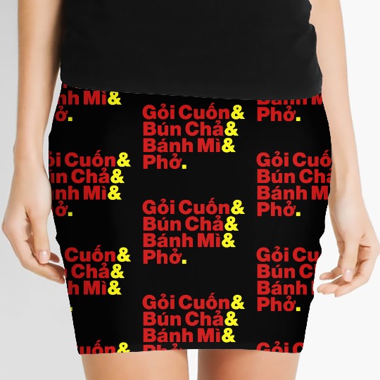 Vietnamese / Vietnam Street Food Women's Mini Skirts