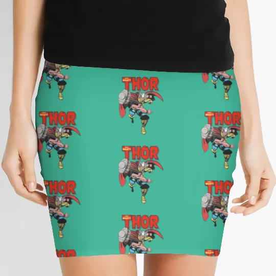 Thor Women's Mini Skirts, Retro Marvel  Women's Mini Skirts, Avengers Women's Mini Skirts, Disney Marvel Women's Mini Skirts, Marvel Comic Women's Mini Skirts, Matching Marvel Women's Mini Skirts, MCU Women's Mini Skirts Women's Mini Skirts