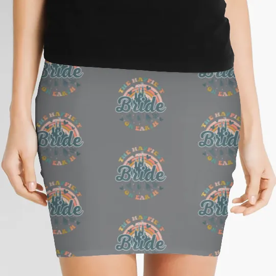 Happiest Bride on Earth Women's Mini Skirts, Disney bachelorette Women's Mini Skirts, Disney bride to be Women's Mini Skirts