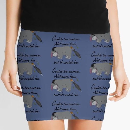 Country Women's Mini Skirts Disney Winnie The Pooh Eeyore Could Be Worse
