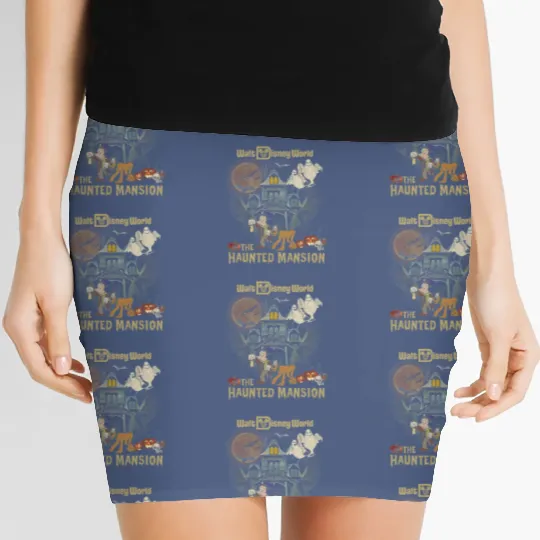 The Haunted Mansion Women's Mini Skirts, Halloween Women's Mini Skirts, Disney Halloween Women's Mini Skirts