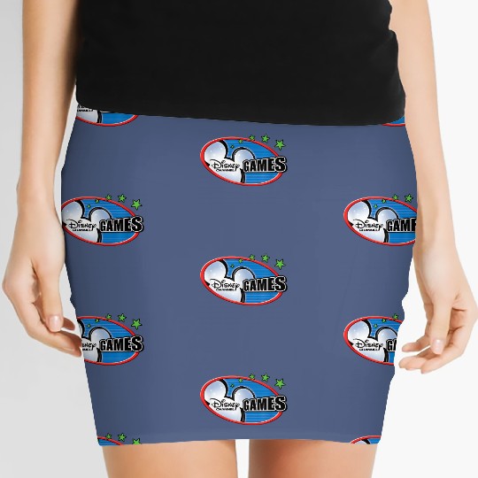 Disney Channel Games Logo Women's Mini Skirts, Mickey Disney Gamer Women's Mini Skirts, Disneyland Epcot Women's Mini Skirts, Gamer Kids Women's Mini Skirts