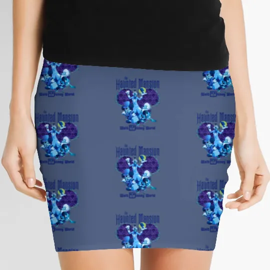 Haunted Mansion Women's Mini Skirts, Foolish Mortal Women's Mini Skirts, Disney Halloween Matching Women's Mini Skirts