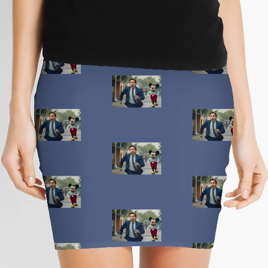 Disney Mickey Vs Desantis Funny Unisex Women's Mini Skirts