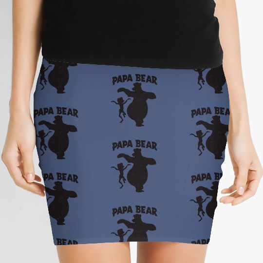 Mens Disney jungles Book Papa Bear Fathers Day Women's Mini Skirts