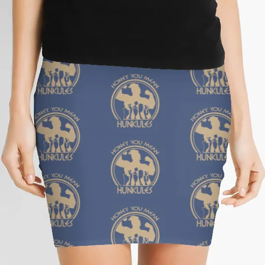 Disney Hercules Diva The Muses Honey You Mean Hunkules Retro Women's Mini Skirts, Magic Kingdom WDW Women's Mini Skirts