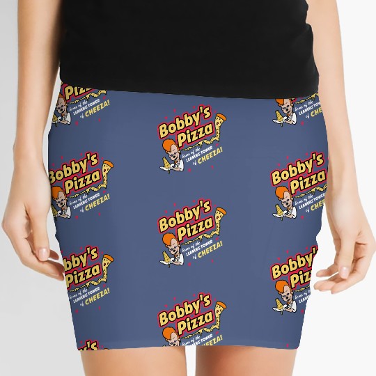 Retro Bobby's Pizza Cheeza Women's Mini Skirts / A Goofy Movie Disney Women's Mini Skirts