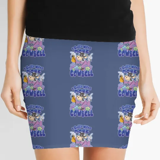 Disney Clarabelle Cow Women's Mini Skirts, I Gotta Have More Cowbell Women's Mini Skirts, Disney Trip Women's Mini Skirts