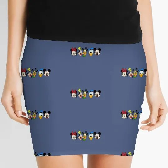 Mickey & Co Women's Mini Skirts, Unisex Women's Mini Skirts, Disney Women's Mini Skirts, Disney Friends Women's Mini Skirts