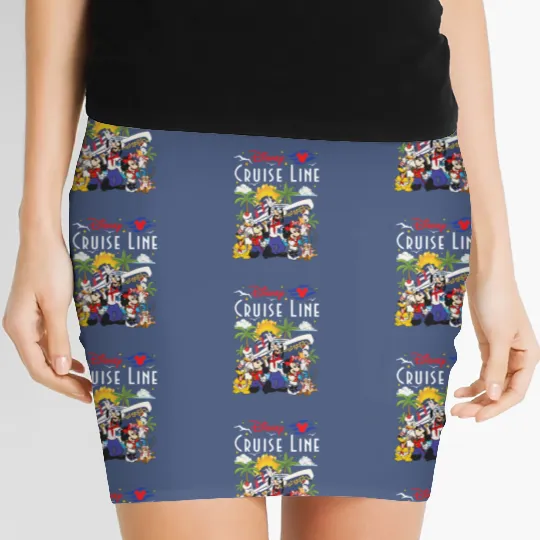 Disney Wish Fantasy Magic Wonder 2024 Women's Mini Skirts, Disney Cruise Line