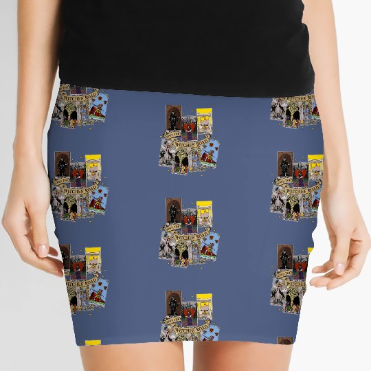 Agatha All Along Tarot Cards Women's Mini Skirts, Marvel Show Disney, Agatha Harkness Down The Witches