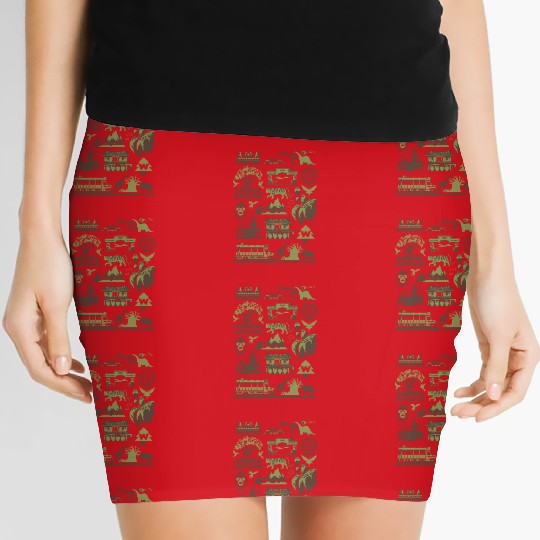 Animal Kingdom Retro Women's Mini Skirts, Disney Animal Women's Mini Skirts, Disney Wild Women's Mini Skirts, Vintage Safari Mode Women's Mini Skirts