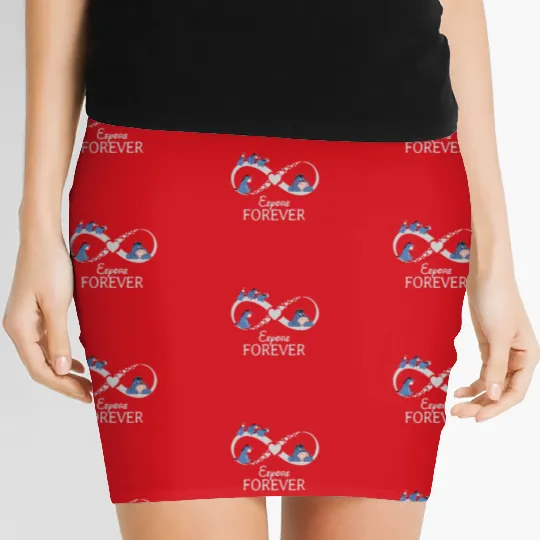 Eeyore Forever Women's Mini Skirts, Winnie the Pooh Eeyore, Funny Disney Women's Mini Skirts, Family Trip Matching Women's Mini Skirts