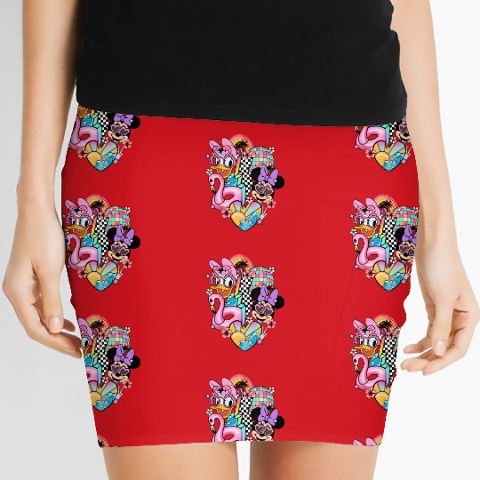 Disney vintage Women's Mini Skirts - Disney Daisy Minnie Women's Mini Skirts - Disney Epcot Women's Mini Skirts