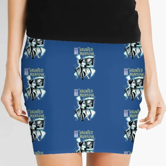 The Haunted Mansion Halloween Women's Mini Skirts, Disney Haunted Women's Mini Skirts, Disney Halloween Women's Mini Skirts, Disneyland Women's Mini Skirts, Horror Movie Women's Mini Skirts
