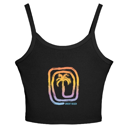 Cool Orient Beach Saint Martin Palm Tree Souvenir Women's Spaghetti Strap Tank Top