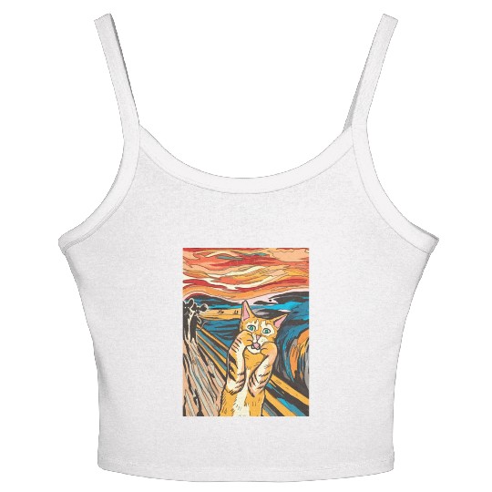 The scream of the cat Women's Spaghetti Strap Tank Top