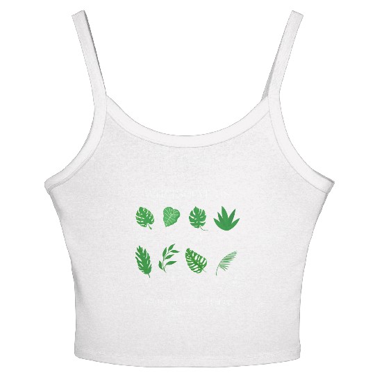 Philippians 4:8 Bible Verse and Plants Women's Spaghetti Strap Tank Top