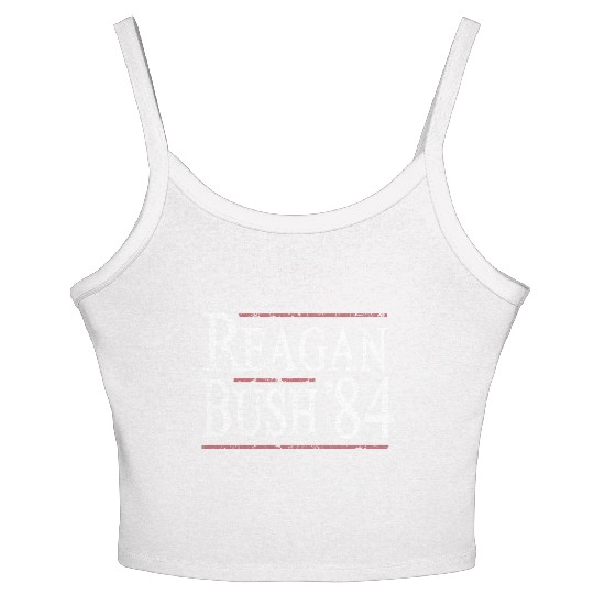 Reagan Bush 84 Women's Spaghetti Strap Tank Top